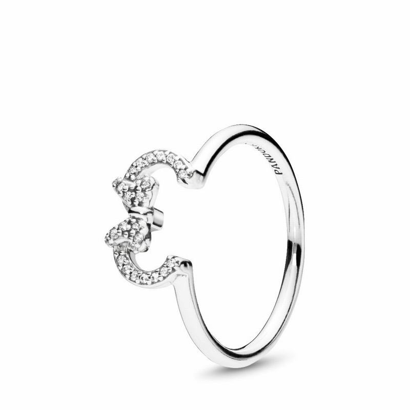 Pandora Disneyr Minnie Silhouette Stackable Ring - Sterling Silver/Cubic Zirconia - Canada | BI7501A